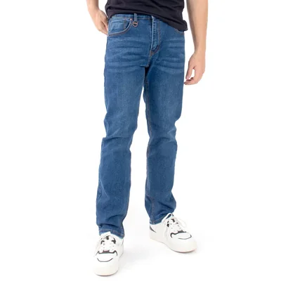 Jeans Denim Straight Para Hombre