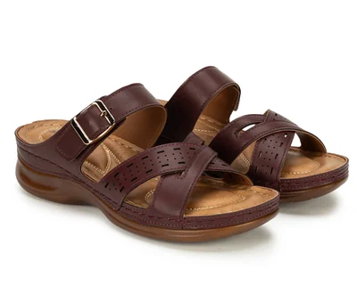 Sandalias Confort Lady Sun Conforto Cafés para Mujer
