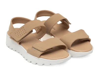 Sandalias Confort Lady Sun Conforto Beige para Mujer
