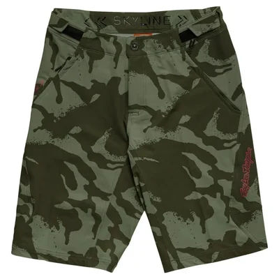 Pantalones cortos Troy Lee Designs Skyline con forro Shadow Camo Olive 34 34
