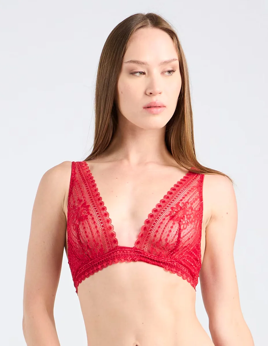 Brassiere triangle Etam para mujer 36C Rojo
