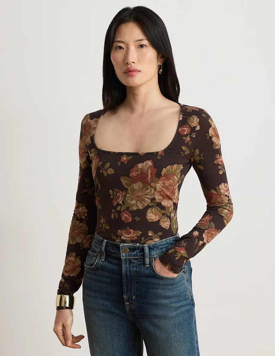 Blusa manga larga para mujer