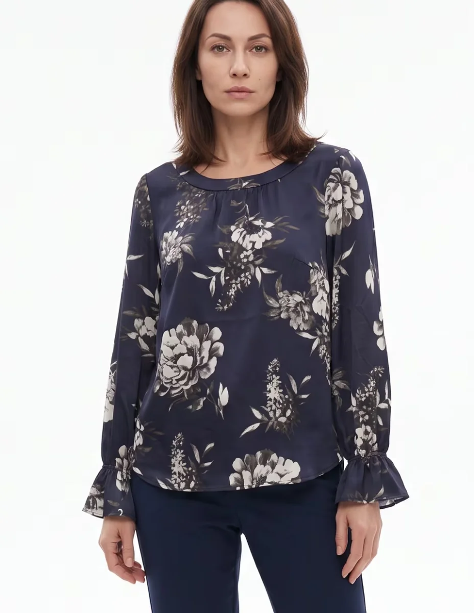 Blusa manga larga para mujer