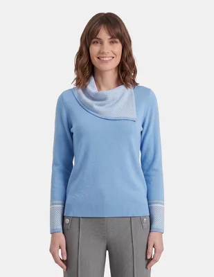 Blusa túnica aideen manga larga para mujer