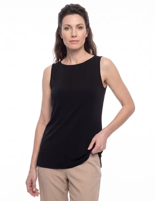 Top cuello redondo tirante ancho