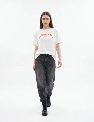 Playera manga corta cuello redondo para mujer