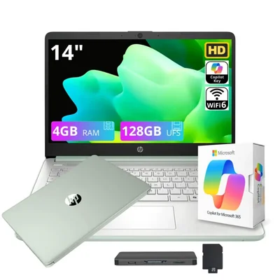 Portátil HP Stream 14" N150 4 GB RAM 128 GB UFS Windows 11