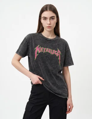 Playera manga corta cuello redondo para mujer