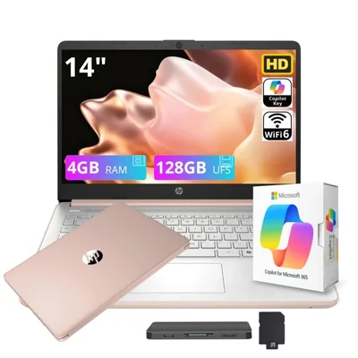 Portátil HP Stream 14" N150 4 GB RAM 128 GB UFS Windows 11