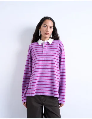 Playera tipo polo para mujer