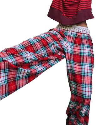 Pantalón pijama de algodón para mujer