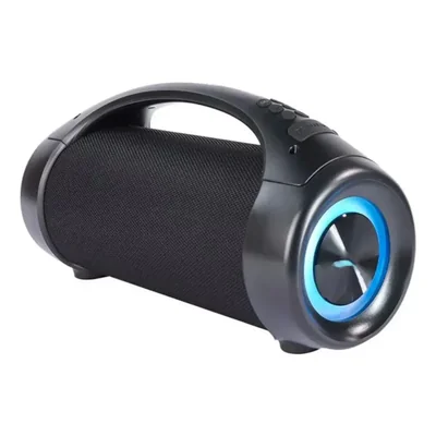 Bocina Portátil Con Bluetooth Waterproof, Color Negro