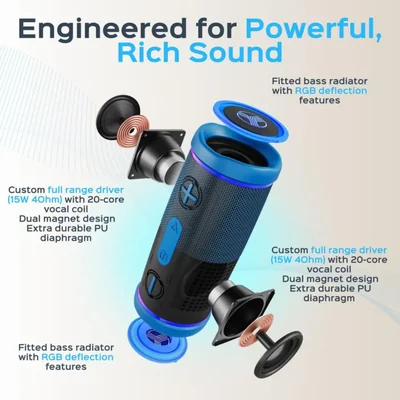 TREBLAB HD77 portátil Bluetooth reacondicionado