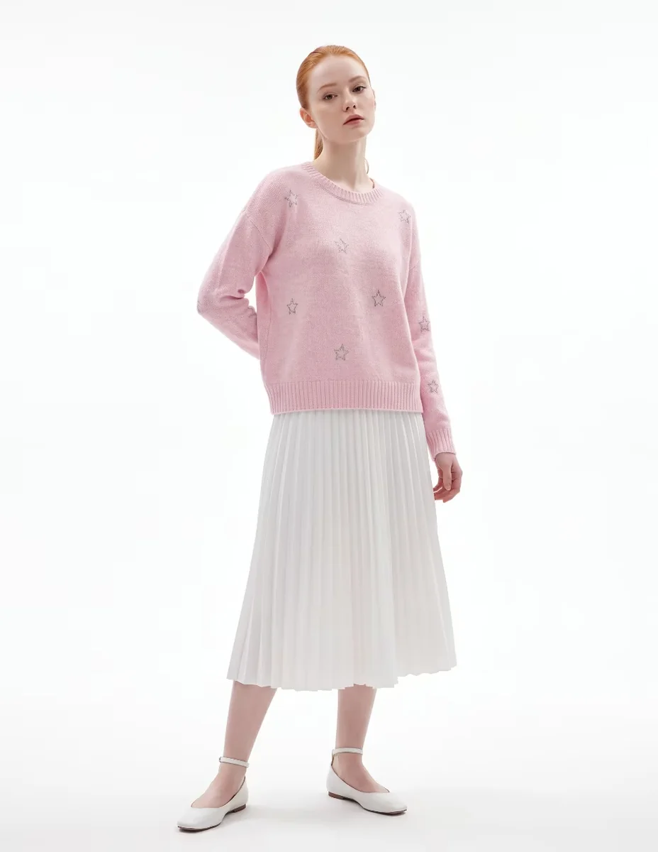 Suéter cuello redondo para mujer