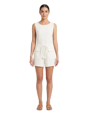 Short/Bermuda de Lino y viscosa para mujer