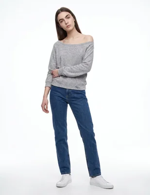 Suéter cuello asimétrico para mujer