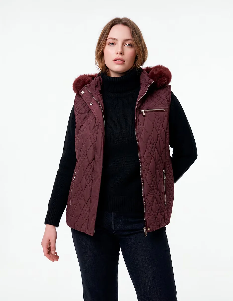 Chaleco capitonado para mujer