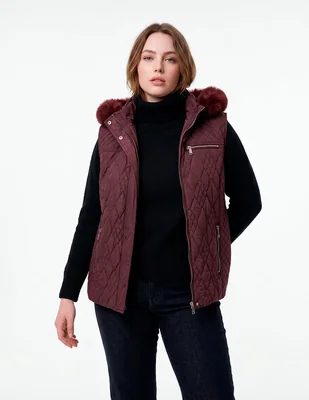 Chaleco capitonado para mujer