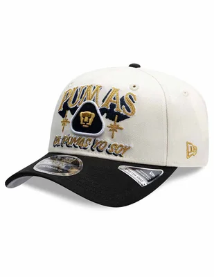 Gorra visera curva snapback para fútbol lmx wordmark rotulos pumas de la unam unisex