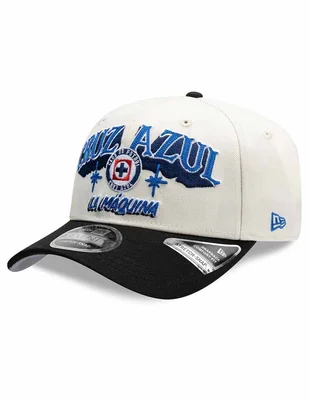 Gorra visera curva snapback para fútbol lmx wordmark rotulos club de fútbol cruz azul unisex