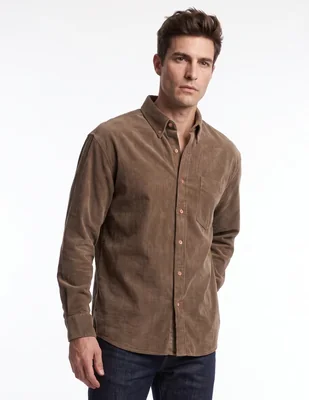 Camisa casual manga larga para hombre