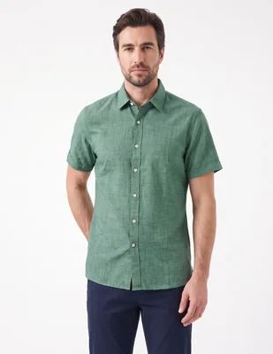 Camisa casual manga corta para hombre