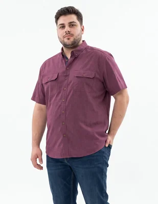 Camisa casual manga corta para hombre