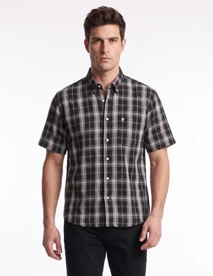 Camisa casual manga corta para hombre