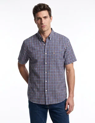 Camisa casual manga corta para hombre