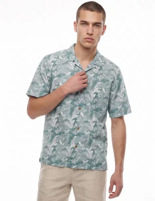 Camisa casual manga corta para hombre