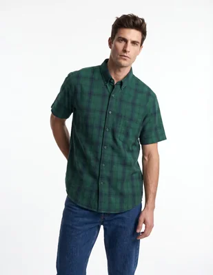 Camisa casual manga corta para hombre