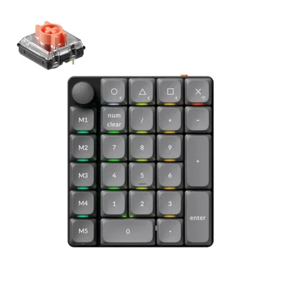 Teclado numérico inalámbrico Keychron K0 Max de 27 teclas con interruptor Red silencioso