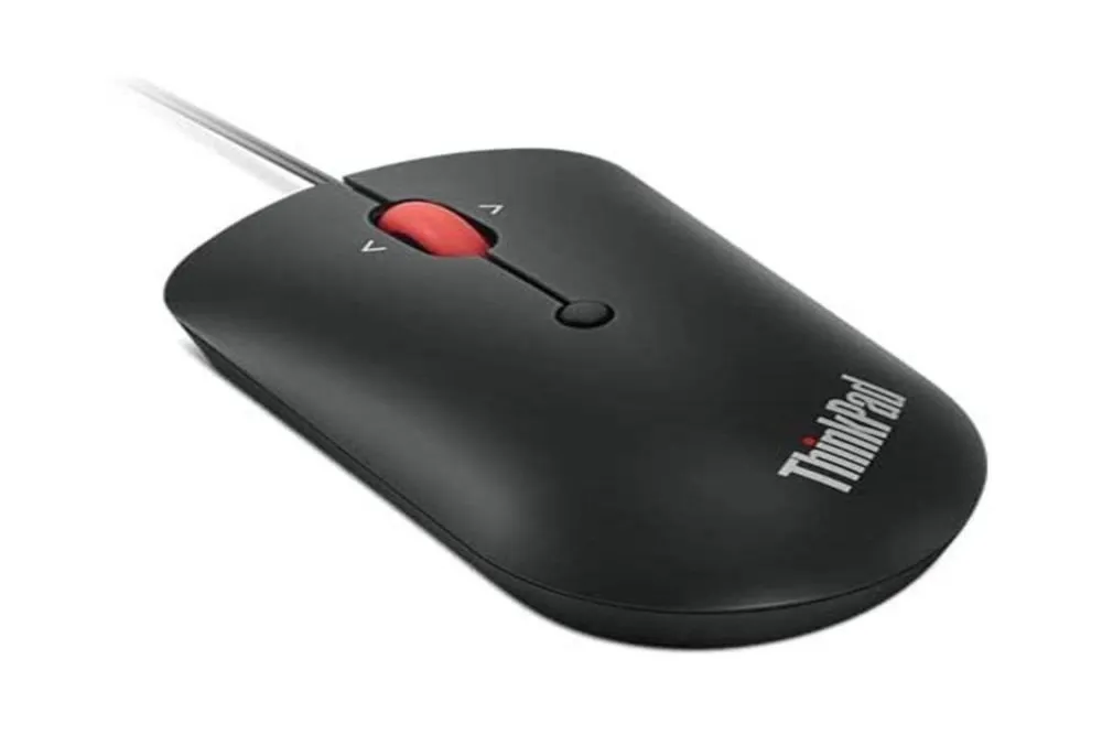 Mouse Lenovo ThinkPad USB-C con Cable Compacto Negro