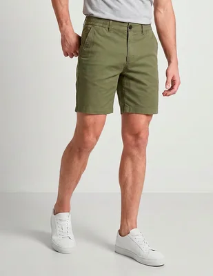 Bermuda de gabardina para hombre