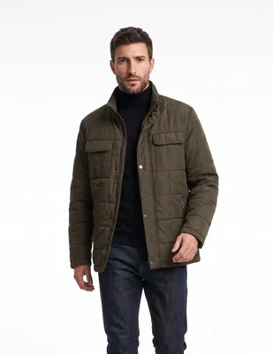 Chamarra casual con bolsillos para hombre