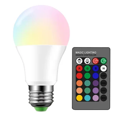 Bombilla LED Droiee 6W RGBW regulable 500 lm con control remoto (1 unidad)