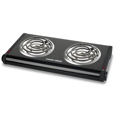 Cocina portátil de doble hornilla BLACK+DECKER DB1002B