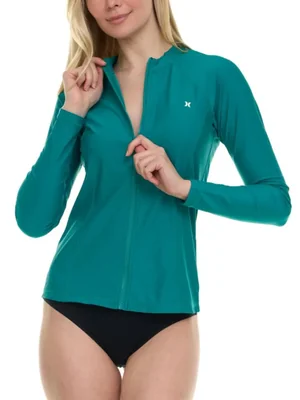 Camiseta de protección solar Hurley para mujer manga larga UPF 50+