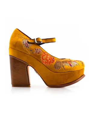 Zapatilla de piel