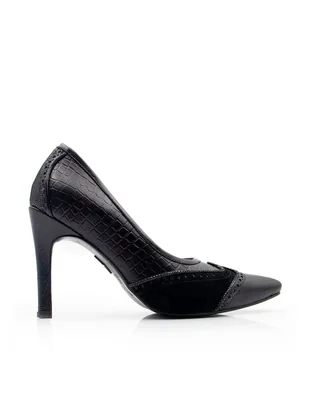Zapatilla de piel