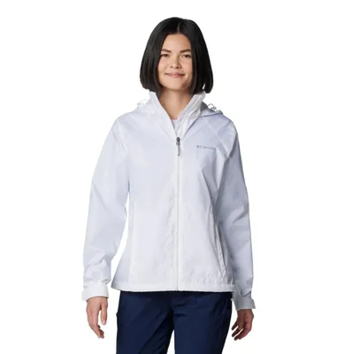 Chubasquero Columbia Switchback IV para mujer talla S color blanco