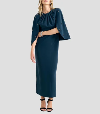 Vestido de fiesta largo liso Mujer