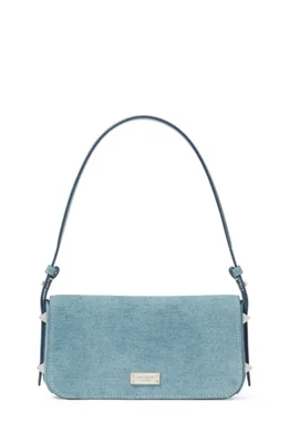 Bolso de hombro kate spade new york Liv Denim Suede Pequeño (Este-Oeste)