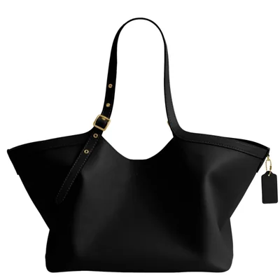 Bolso tote Coach Gramercy de cuero vitrificado 55 cm negro