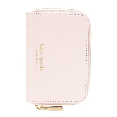 Billetera Devin Zip Magnética Kate Spade New York en Rosa Tiza
