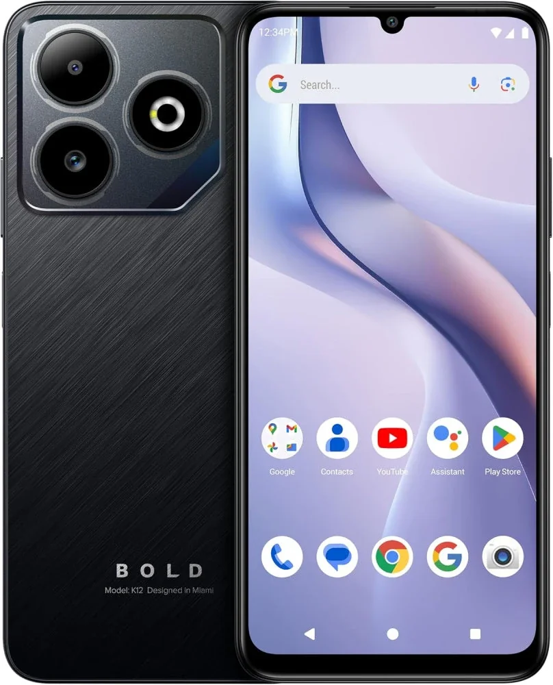 Celular BLU Bold K12 6.8" Dual SIM, 128GB, 4GB RAM, Negro