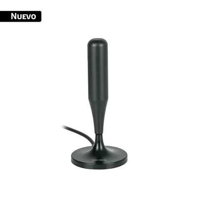 Antena interior para TV HD, base magnetica, 26 dB Volteck ANIN-24