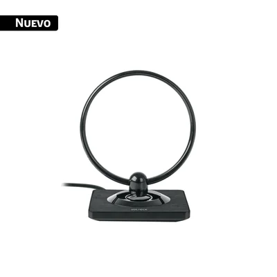 Antena interior para TV HD, tipo aro, 30 dB Volteck ANIN-28