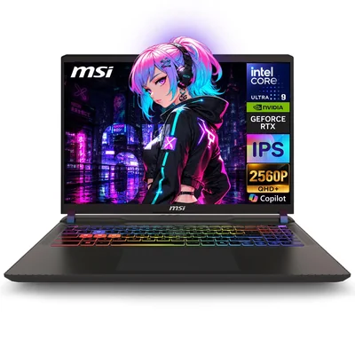 Laptop Ia Gamer Msi Vector 16 Hx Ai Nvidia Geforce Rtx 5080 16gb Core Ultra 9 275hx Npu 64gb 2tb Pantalla 16' Qhd+ 240hz W11