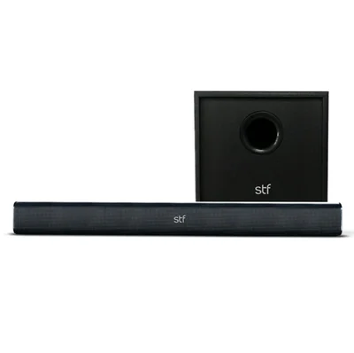 Barra de Sonido para TV Bluetooth con Subwoofer STF Alud Pro, Alambrico/Inalambrico, 2.1 Canales, 35W RMS
